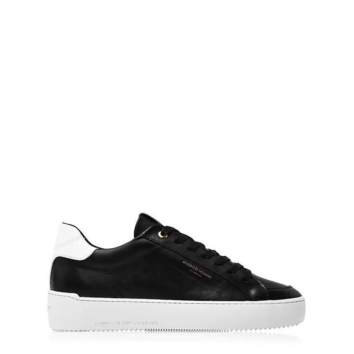Zuma Leather Low Top Trainers - Black