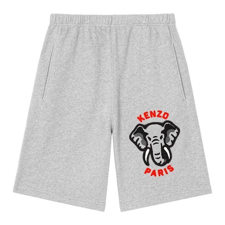 Varsity Elephant Shorts - Grey