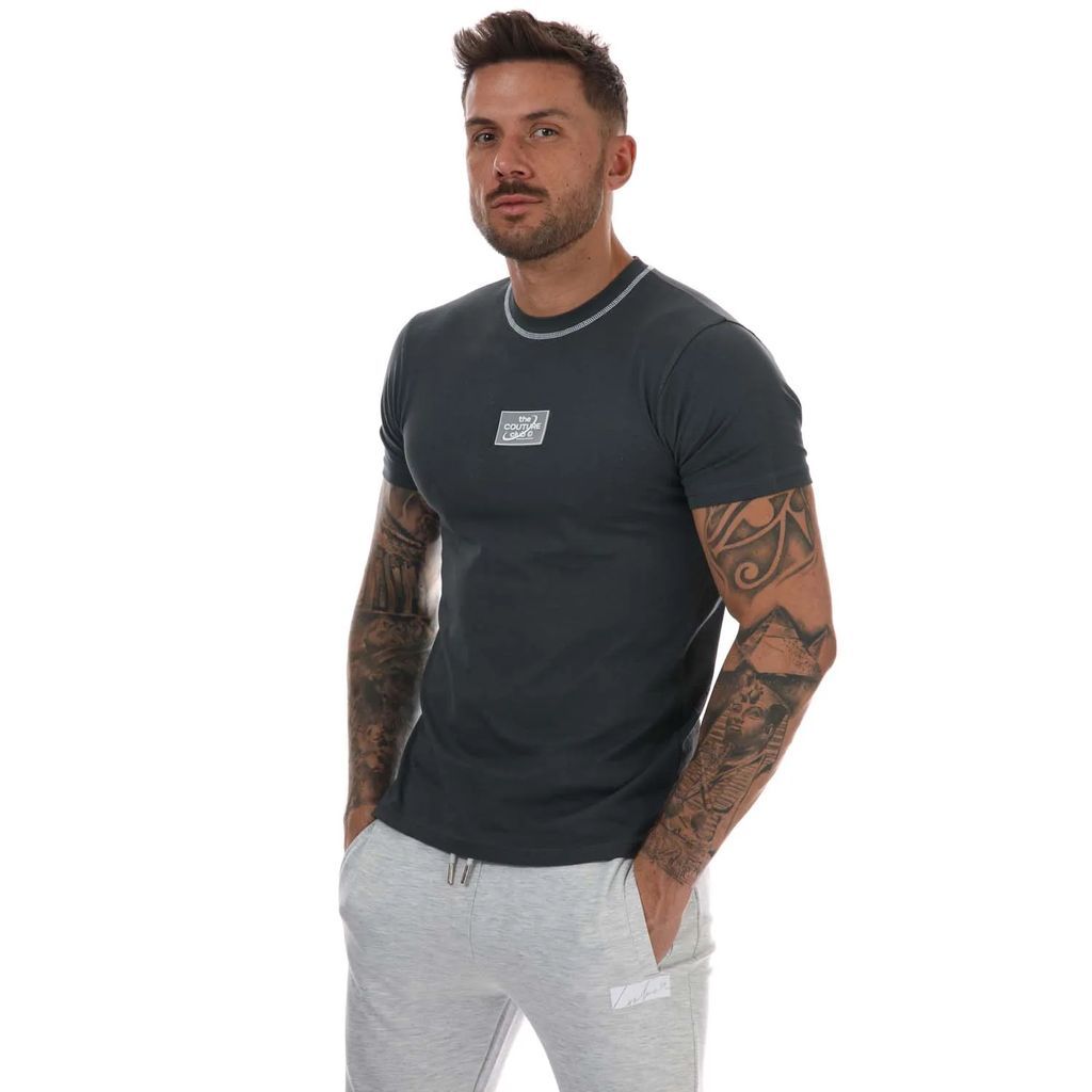 Mens Overlock Badged Slim T-Shirt