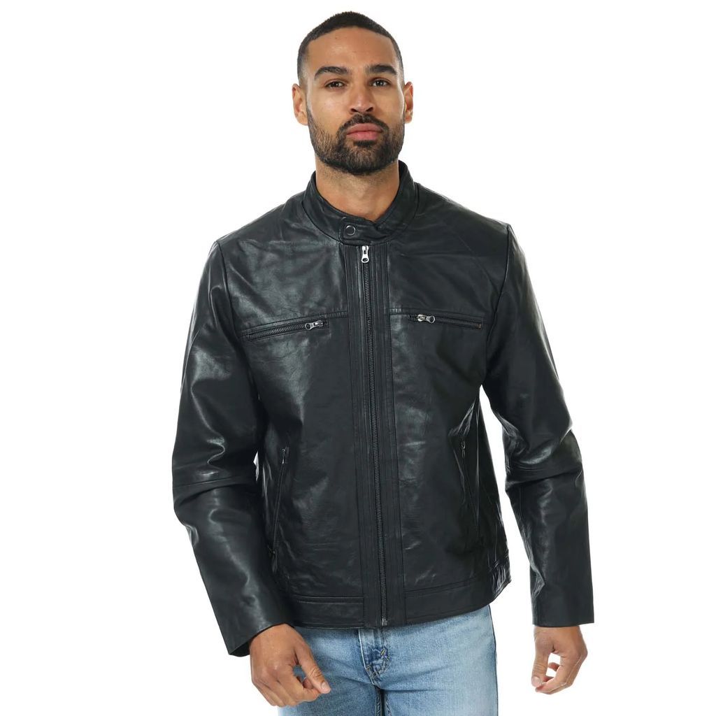 Mens Borya Leather Jacket