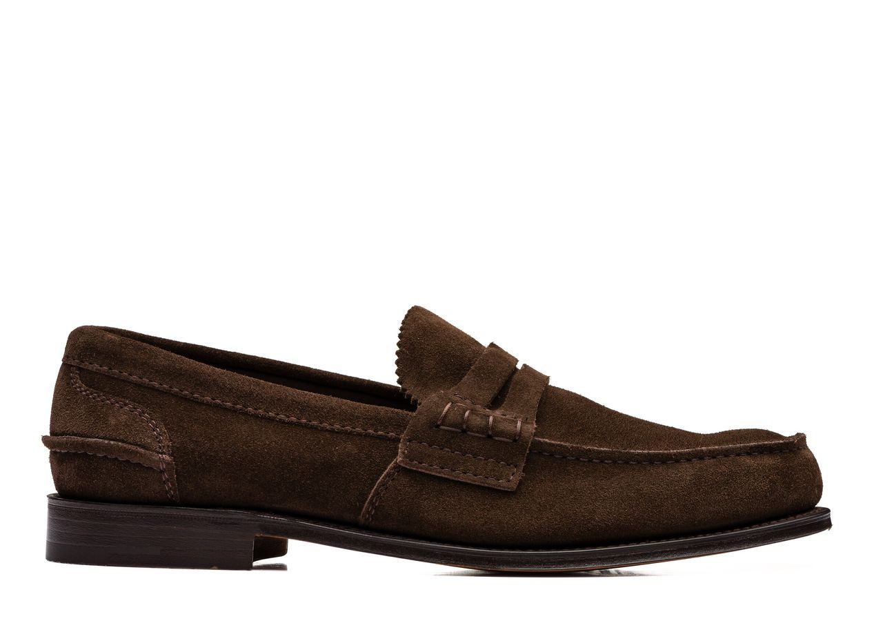 Suede Loafer Uomo Brown Size 10, 5