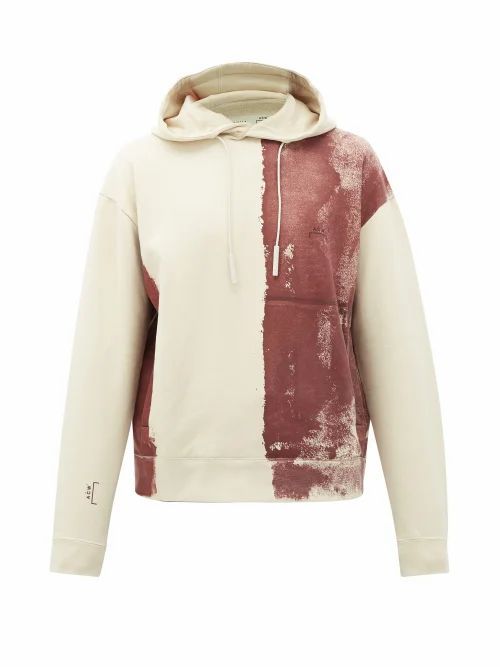 A-Cold-Wall* - Block-painted Cotton Hooded Sweatshirt - Mens - Beige