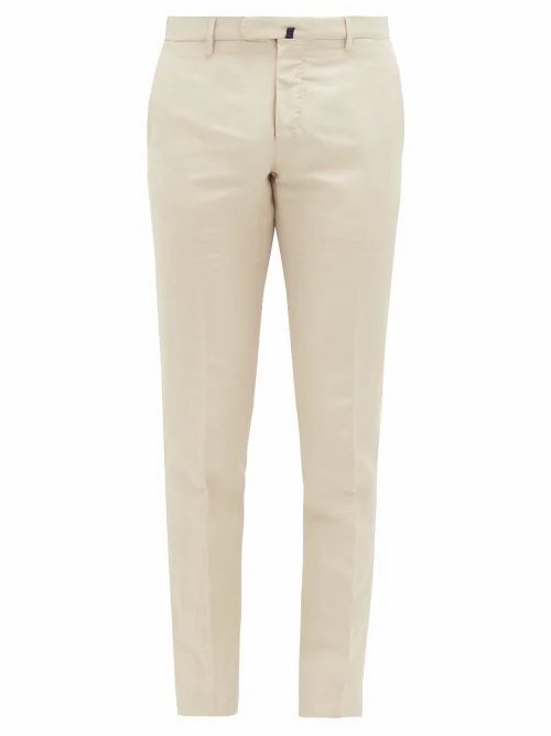 Incotex - 1951 Slim-leg Stretch-cotton Chino Trousers - Mens - Beige