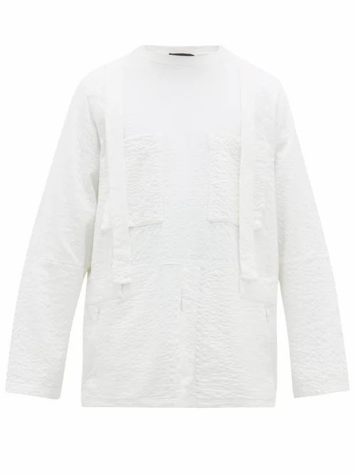Craig Green - Topstitched Cotton Sweatshirt - Mens - White