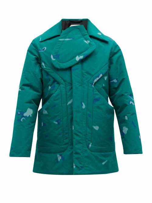 Namacheko - Kiwa Chest-panel Printed Jacket - Mens - Green
