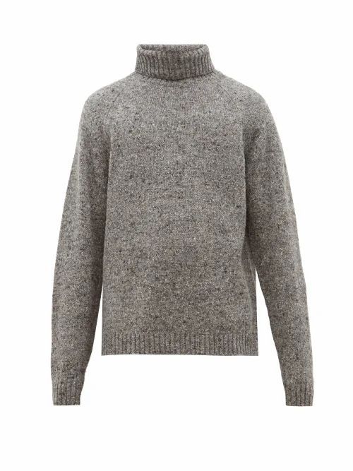 The Row - Asher Camel-blend Roll-neck Sweater - Mens - Grey