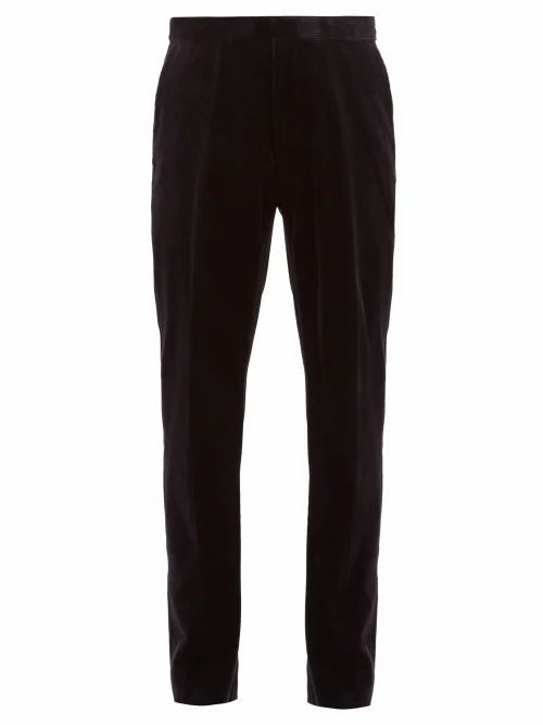 The Row - Walker Cotton-blend Corduroy Trousers - Mens - Navy