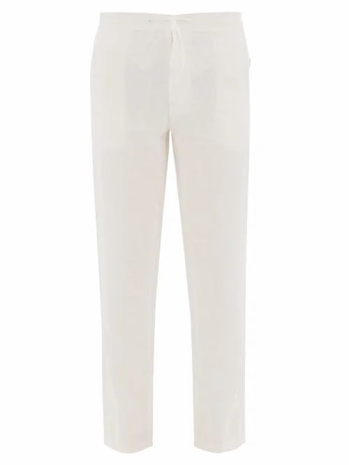 Onia - Collin Linen Trousers - Mens - White