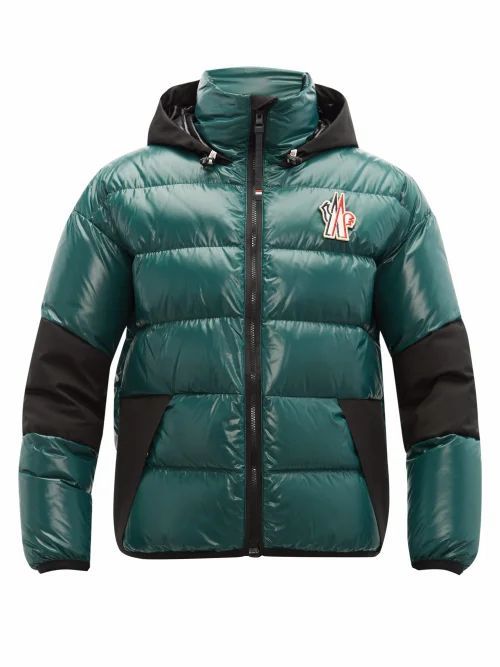 Moncler Grenoble - Hooded Quilted Down Ski Jacket - Mens - Dark Green