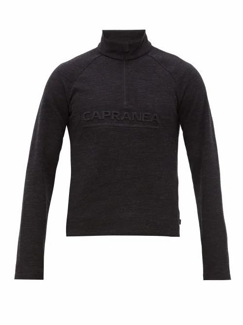 Capranea - Miller Half-zip Sweater - Mens - Black