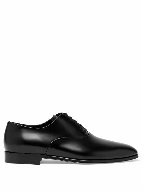 Burberry - Mennington Leather Oxford Shoes - Mens - Black