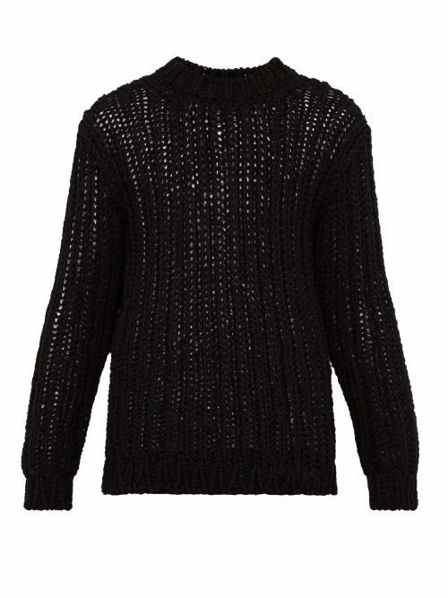 Calvin Klein - Loose-knit Cotton Sweater - Mens - Black