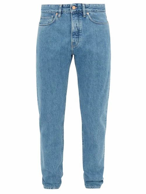 King & Tuckfield - Aubrey Selvedge-denim Slim-leg Jeans - Mens - Blue
