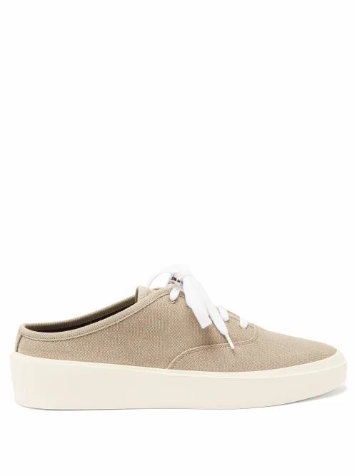 Fear Of God - 101 Backless Canvas Trainers - Mens - Grey