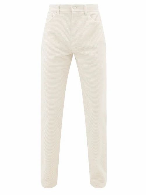 Séfr - Sin Cotton-corduroy Jeans - Mens - White