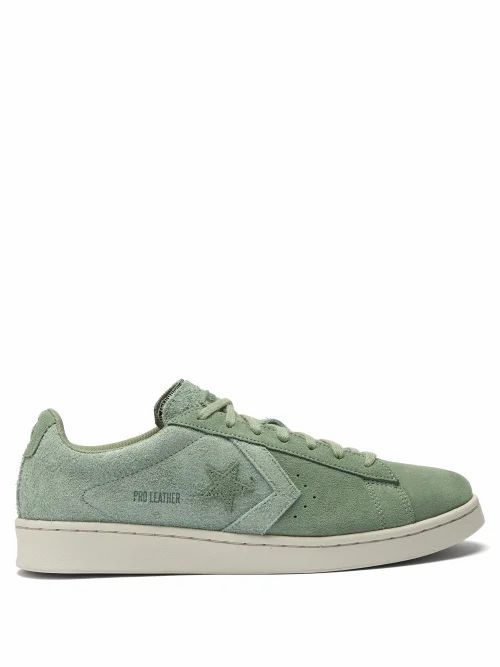 Converse - Pro Leather Suede Trainers - Mens - Green