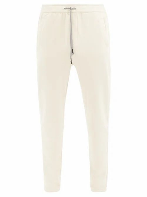Falke Ess - Slim-leg Cotton-blend Jersey Track Pants - Mens - Beige