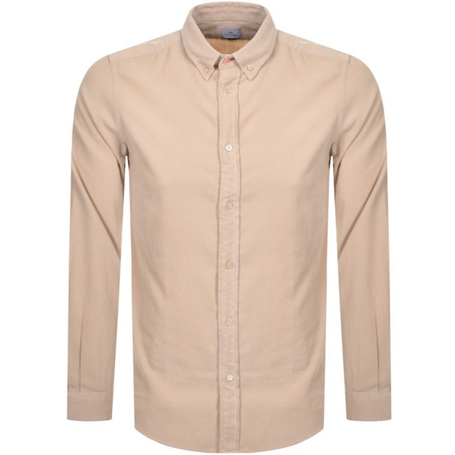 PS By Paul Smith Long Sleeved Corduroy Shirt Beige