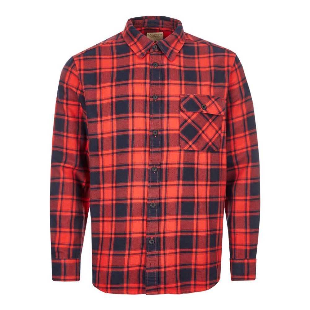 Flannel Shirt - Red / Navy