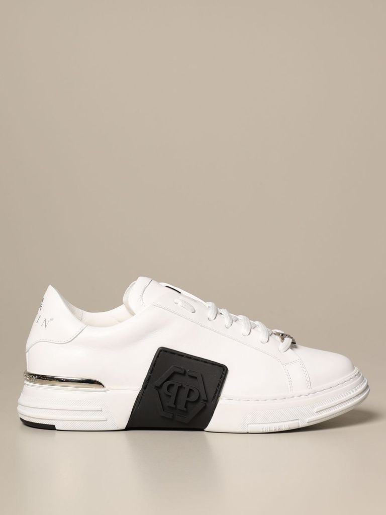 Sneakers Philipp Plein Leather Sneakers In With Logo