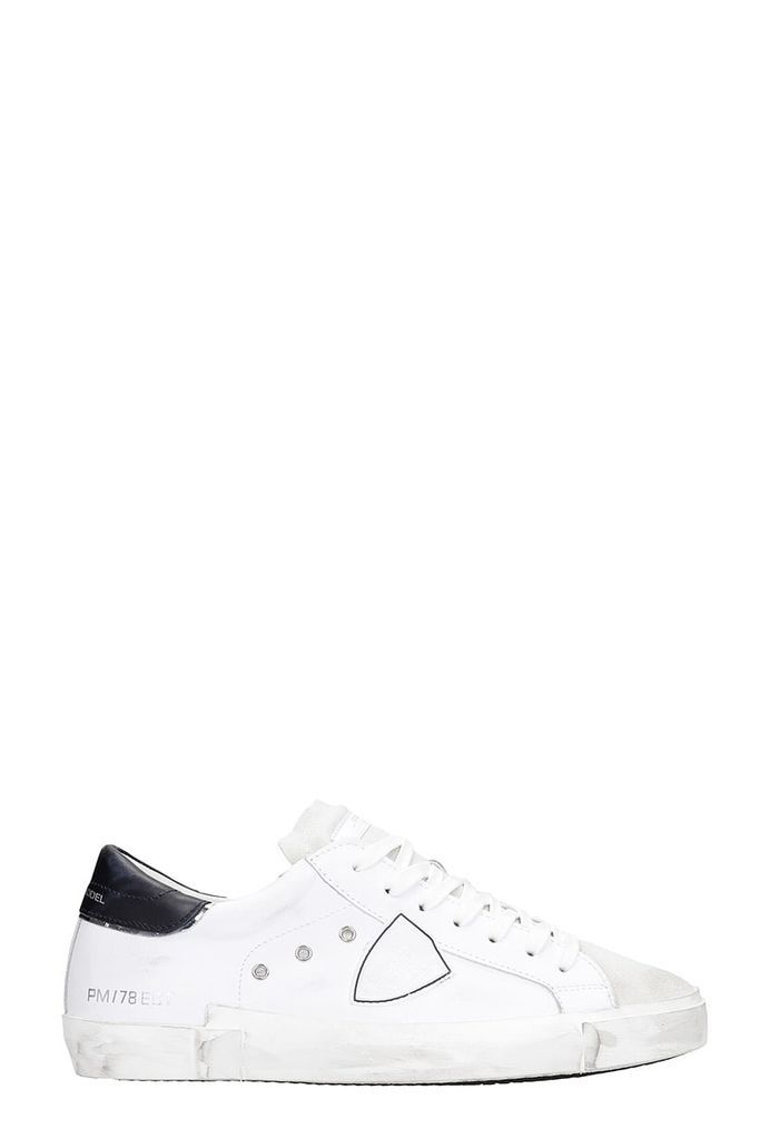 Prsx L Sneakers In White Leather