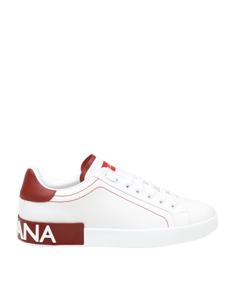 Portofino Sneakers In White Nappa Calfskin