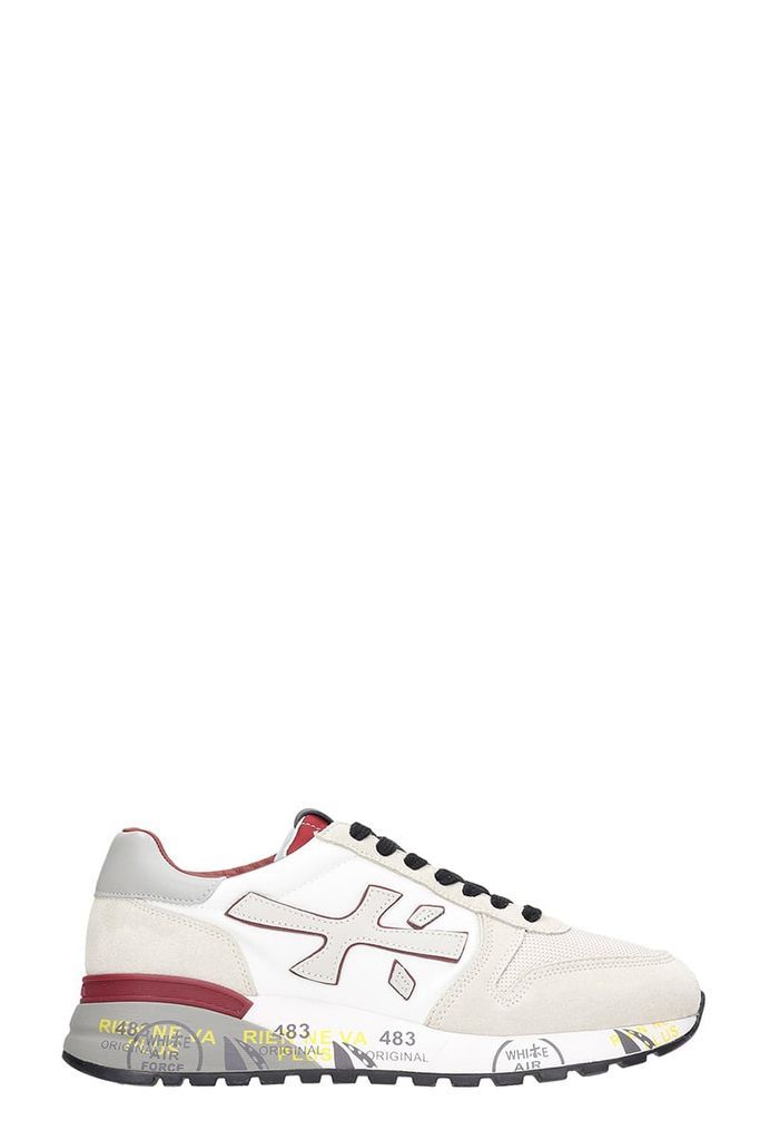 Mick Sneakers In Beige Suede And Fabric
