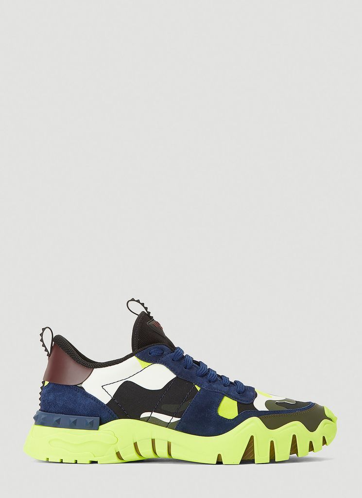 Camouflage Rockrunner Plus Sneakers in Yellow