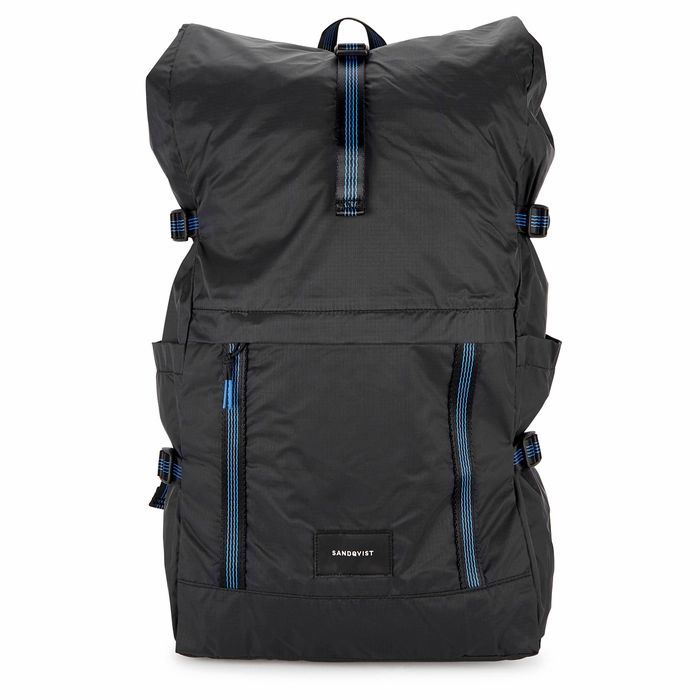 Bernt Black Nylon Backpack