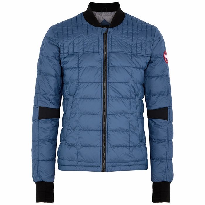 Dunham Blue Quilted Shell Jacket