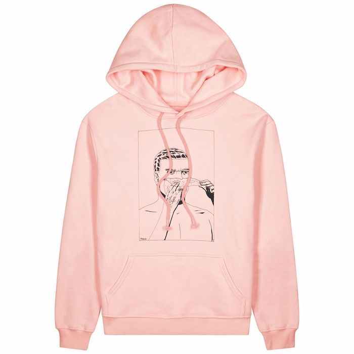 424 Face Off Comics Pink Cotton Sweatshirt