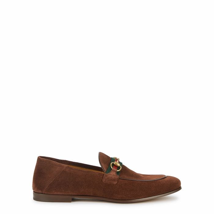 Brixton Brown Suede Loafers