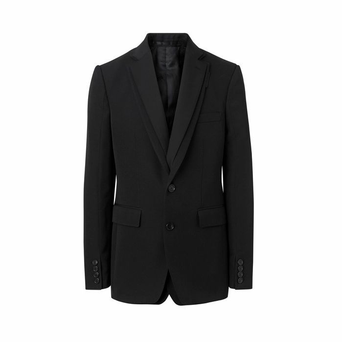 English Fit Reconstructed Wool Tailored Jacket