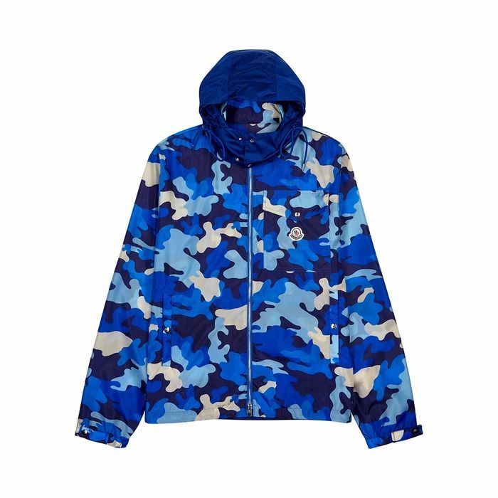 Vidourle Blue Camouflage Shell Jacket