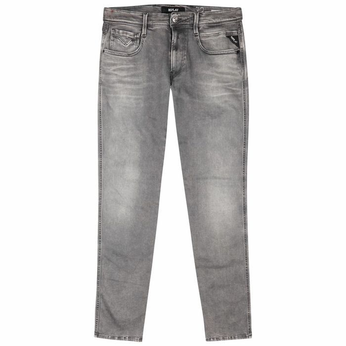 Anbass Hyperflex Grey Slim-leg Jeans