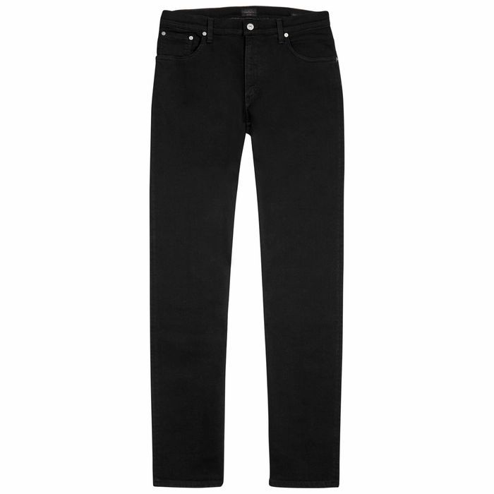 Bowery Black Slim-leg Jeans