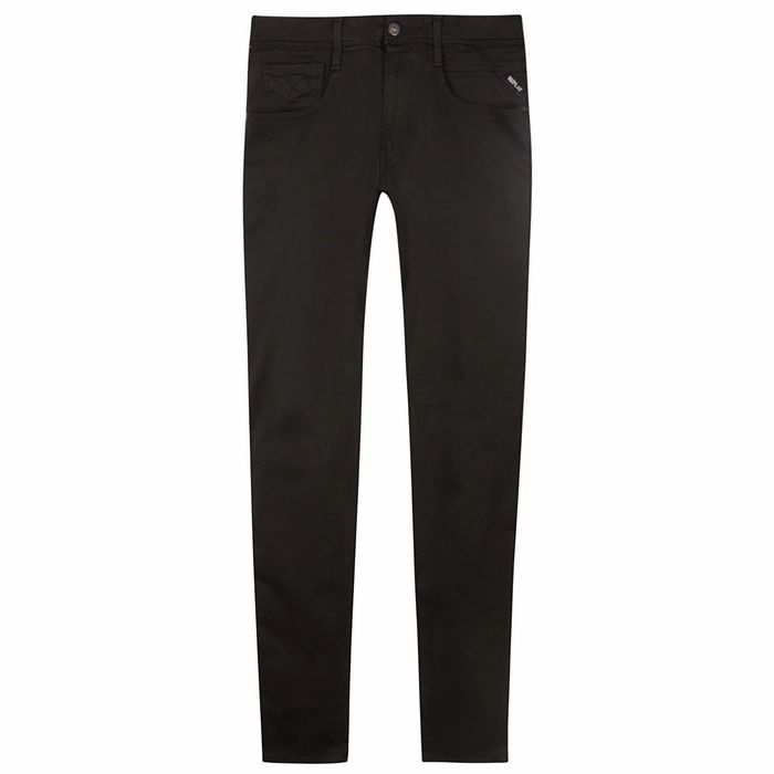 Anbass Hyperflex Black Slim-leg Jeans