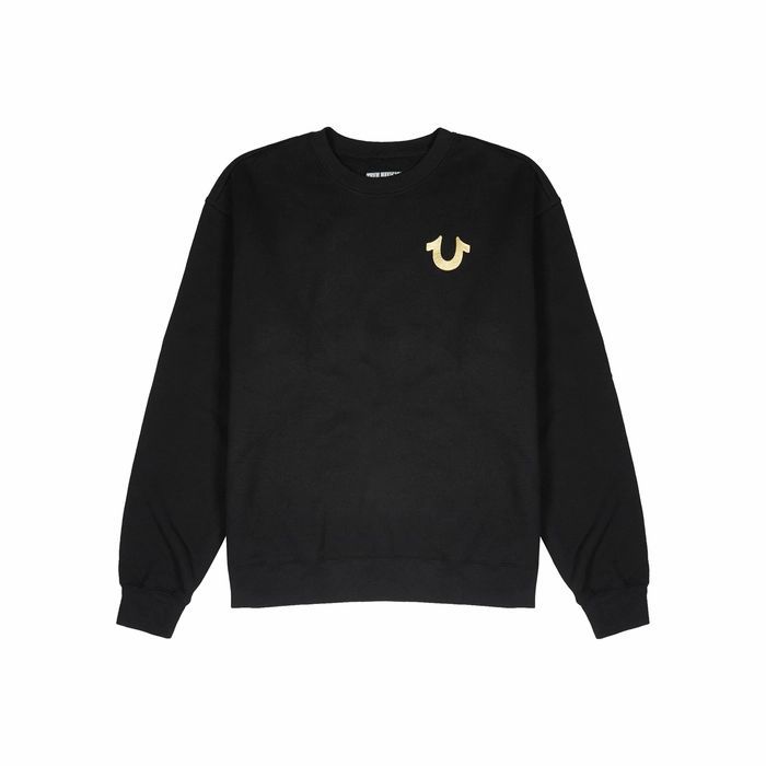 Black Cotton-blend Sweatshirt