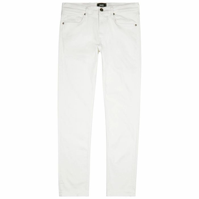 Lennox White Slim-leg Jeans