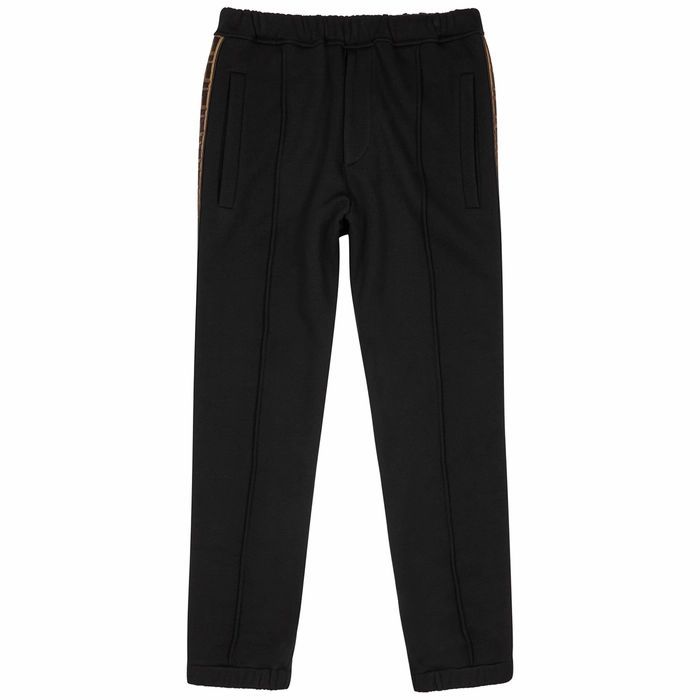 Black Wool-blend Trousers