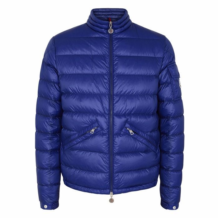 Agay Blue Quilted Shell Jacket
