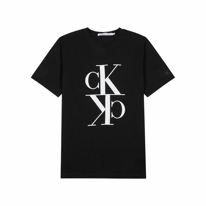 Black Logo-print Cotton T-shirt