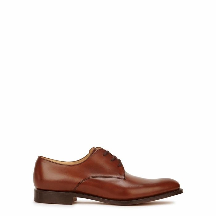 Oslo Brown Leather Derby Shoes