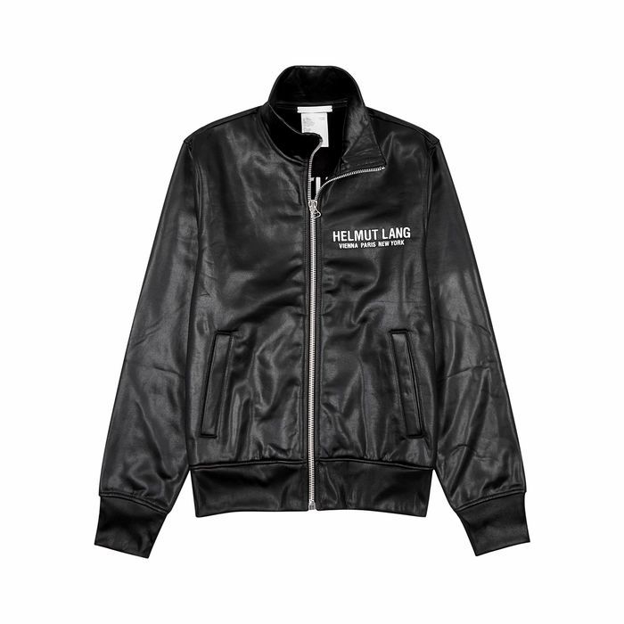 Sash Black Coated Jersey Track Jacket