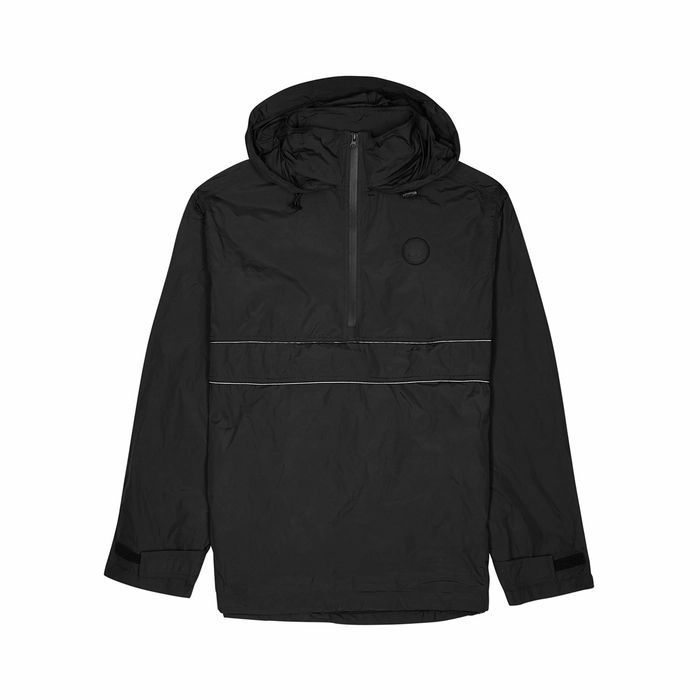 Black Hooded Shell Jacket
