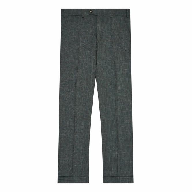 Micro Texture Trousers Green