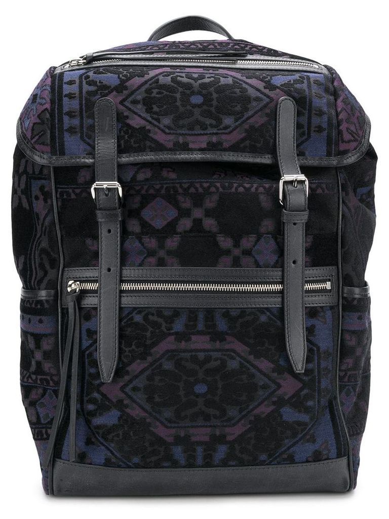 Etro Carpet Jacquard backpack - Black