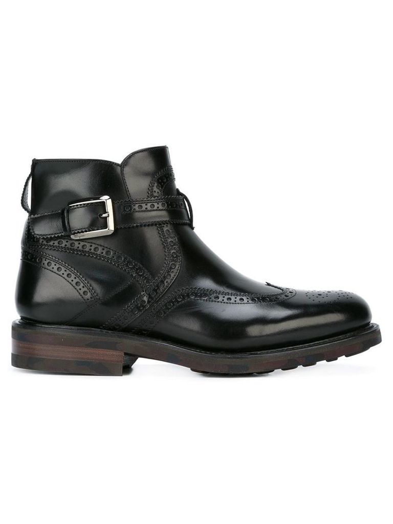 Salvatore Ferragamo buckled boots - Black