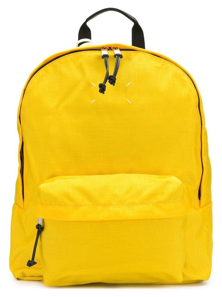MAISON MARGIELA stitching logo backpack - Yellow