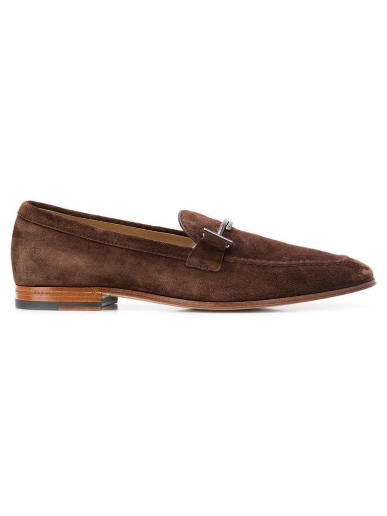 Tod's double T loafers - Brown